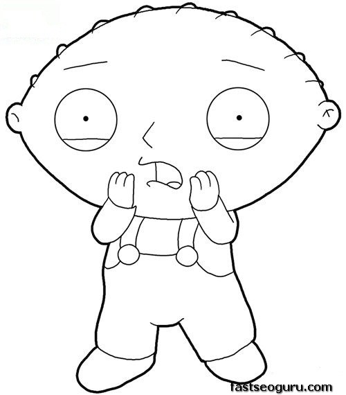 Printable Stewie  Family Guy for kids